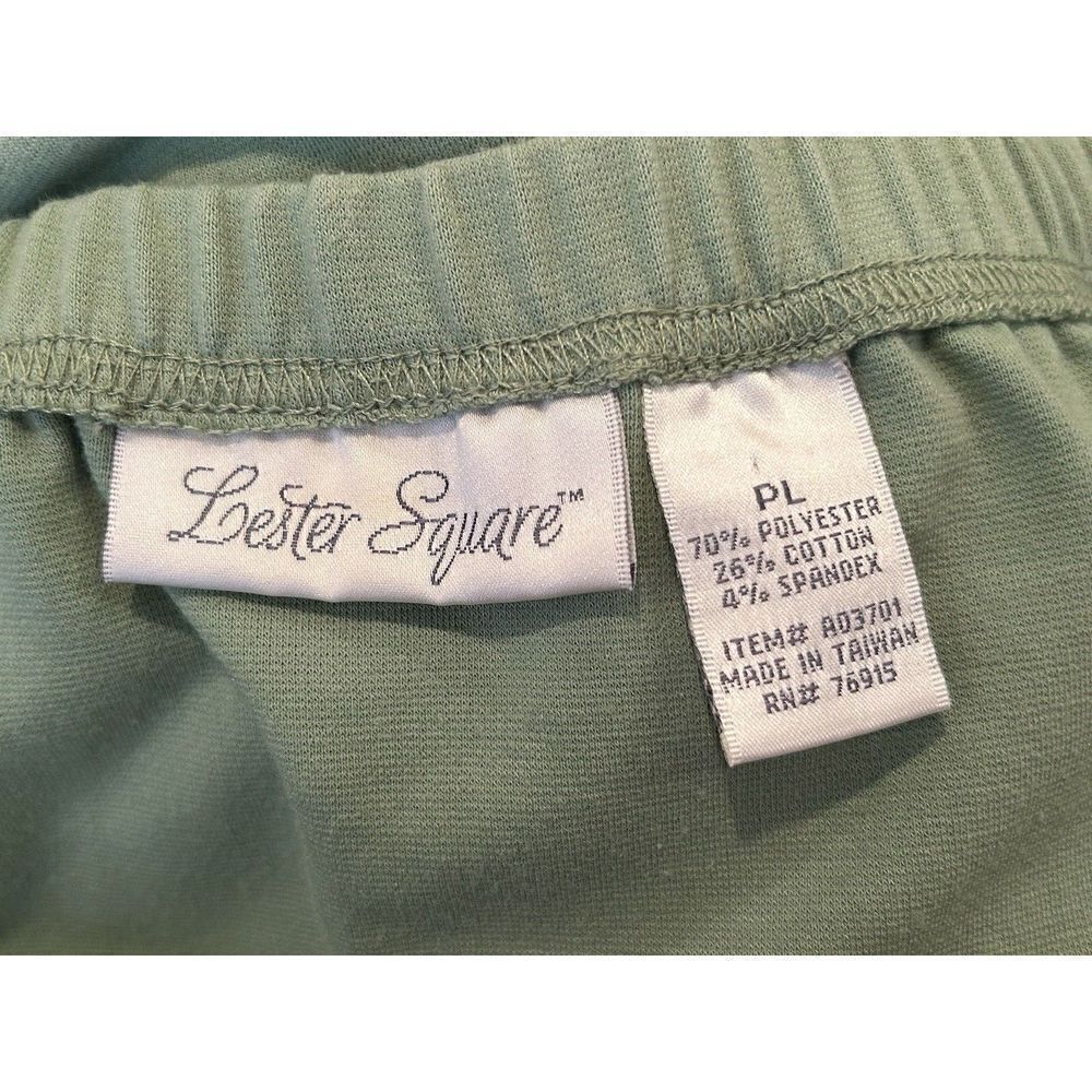 Vintage Lester Square Sage Straight Skirt Pockets PLarge - Picture 4 of 5